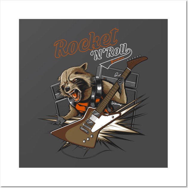 Rocket and Roll Wall Art by RedBug01